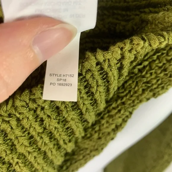 J. Crew flared sleeve swing green v-neck sweater - Picture 13 of 14